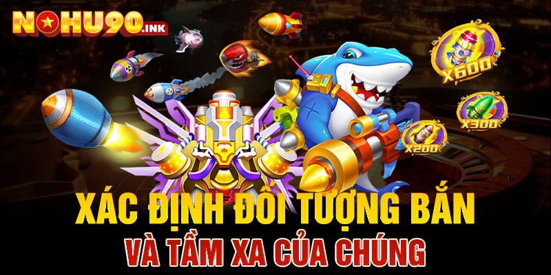 Xác định đối tượng bắn và tầm xa của chúng